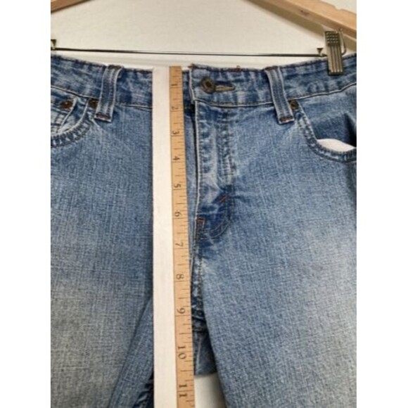 Levis Signature Women's Low Rise Bootcut Distress Denim Jeans 10 Vintage Blue - Picture 6 of 12